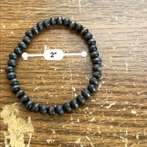 Black Beaded Bracelet